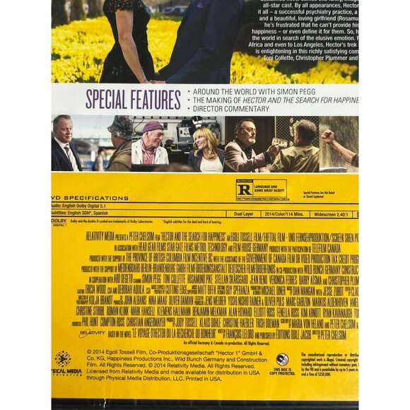 Hector and The Search for Happiness DVD Video Movie Film Comedy Funny Simon Pegg - Picture 7 of 7